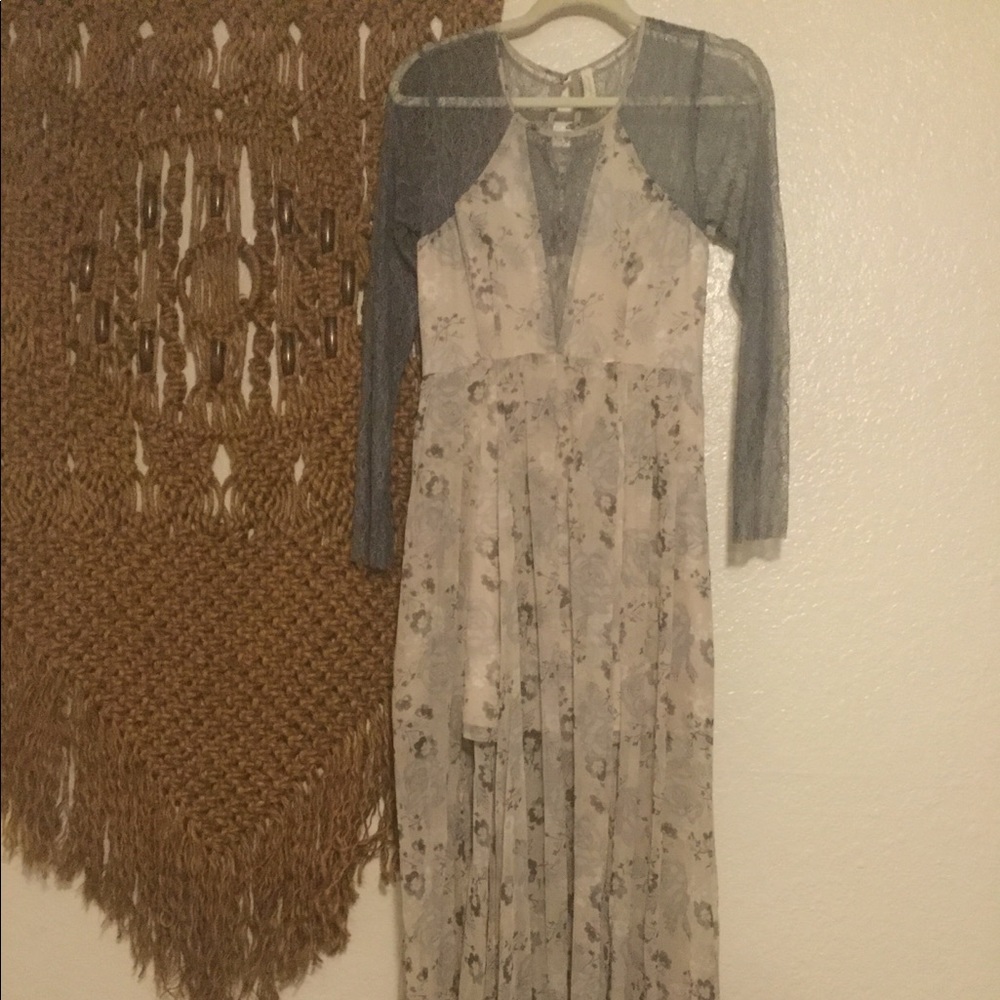 Free People Sheer maxi dress